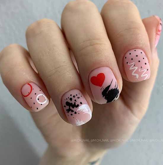 Дизайн с сердечками на ногтях: идеи рисунков, +100 фото