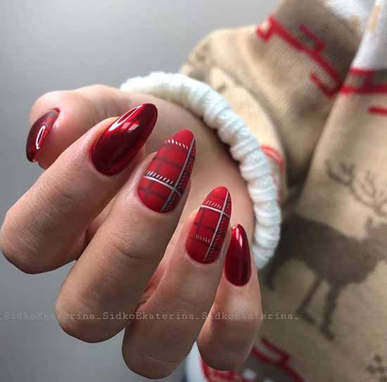 Красный маникюр: красивый дизайн ногтей на фото