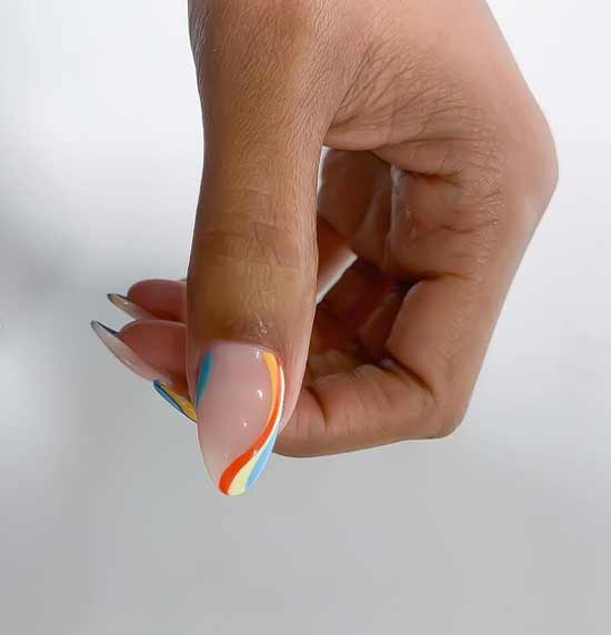 Классный дизайн молочные ногти