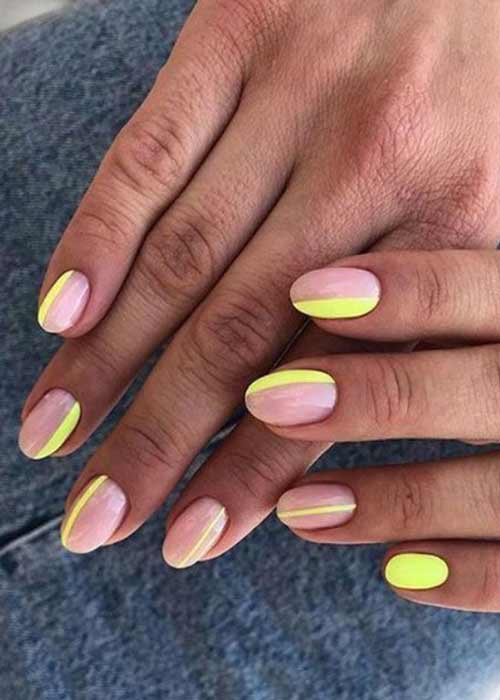Желтые линии на ногтях