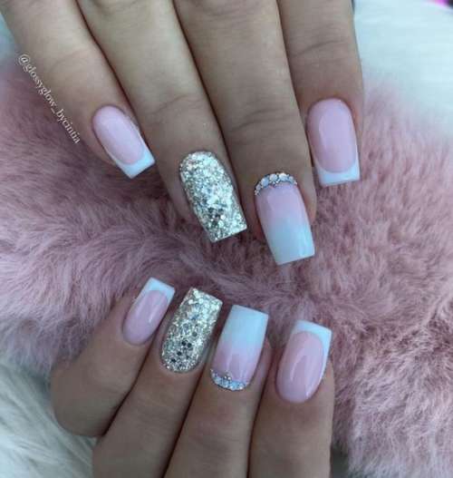 milky nails
