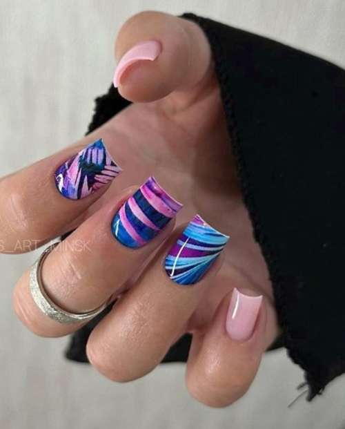 Дизайн ногтей с пленками